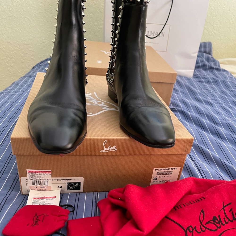 Christian Louboutin Chelsea Spike Boots